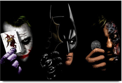 34% OFF on Amy Batman The Dark Night Characters Showing Logo 3D Poster