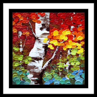 33% OFF on Tree With Round Leaves Fine Art Print