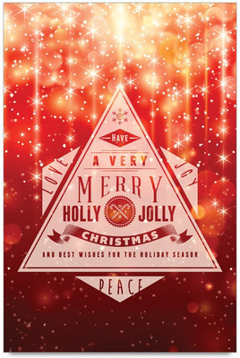 77% OFF on Shoprock Merry Holly Jolly Christmas Photographic Paper