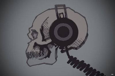 64% OFF on Headphones Skull Photographic Paper
