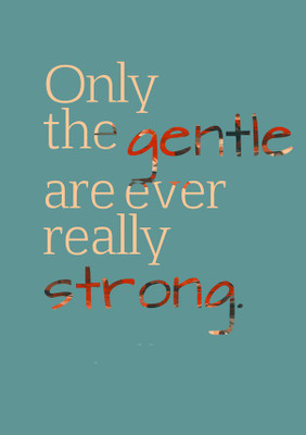 47% OFF on Strong Quote Fine Art Print