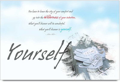 62% OFF on Quote On Discover Yourself Paper Print