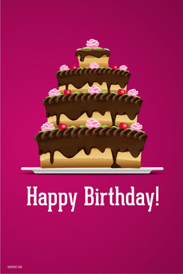 16% OFF on Poster - Delightful Birthday Cake Paper Print 16% OFF on Poster - Delightful Birthday Cake Paper Print
