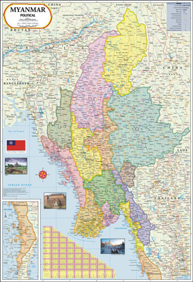 30% OFF on Myanmar Map Paper Print 30% OFF on Myanmar Map Paper Print