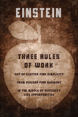 8% OFF on 3 Rules by Einstein Paper Print