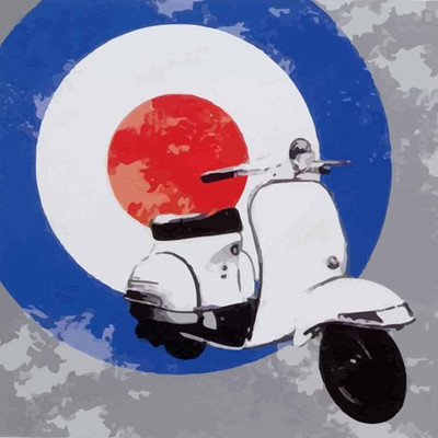 55% OFF on Vintage Scooter Fine Art Print