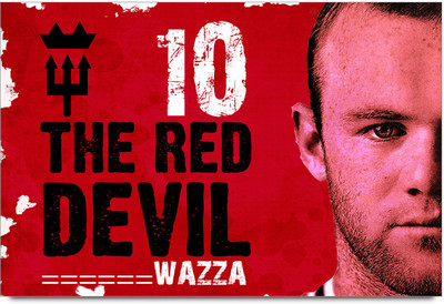 53% OFF on Shopmantra Wayne Rooney Red Devil Poster Paper Print