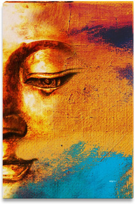 43% OFF on Potrait of Buddha Canvas Art
