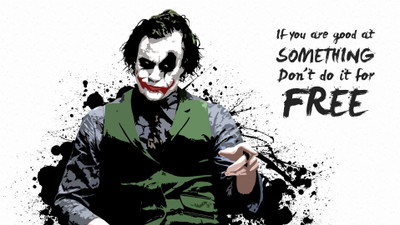 71% OFF on Urbanhomz Joker Quote Poster Paper Print