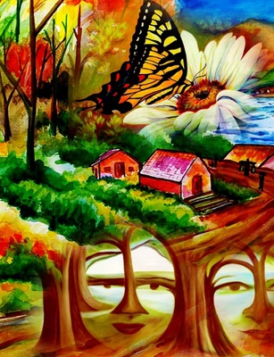 70% OFF on Canvas Painting Without Frame -Nature Canvas Art