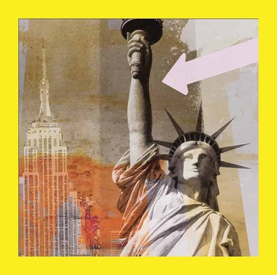 42% OFF on Painting Mantra Framed - Statue Of Liberty Pop Paper Print