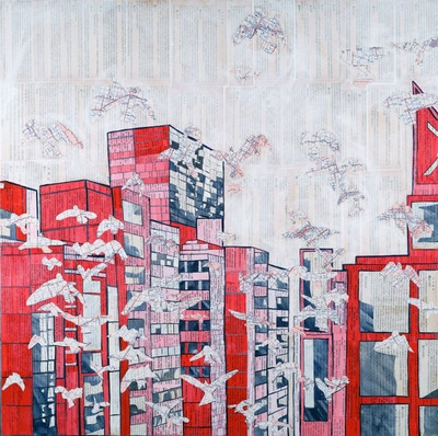 5% OFF on Wonder Images Digital City Scape with Back Framing Canvas Art 5% OFF on Wonder Images Digital City Scape with Back Framing Canvas Art