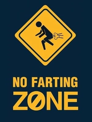 70% OFF on No Farting Zone 3D Poster
