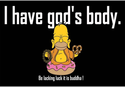 37% OFF on I Have God's BodyPoster (18 x 12 Inches) by Shopkeeda Paper Print