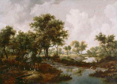 7% OFF on A Wooded Landscape By Meindert Hobbema Dutch Fine Art Print 7% OFF on A Wooded Landscape By Meindert Hobbema Dutch Fine Art Print