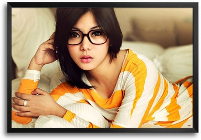 74% OFF on Brunette Glasses Fp00003597 Framed Photographic Paper