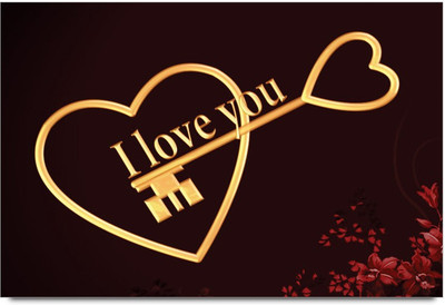 75% OFF on Amy Golden I Love You Heart With Key 3D Poster 75% OFF on Amy Golden I Love You Heart With Key 3D Poster