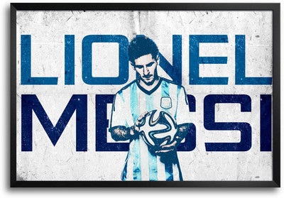 46% OFF on Shopmantra Lionel Messi Artwork Laminated Frame Poster Paper Print