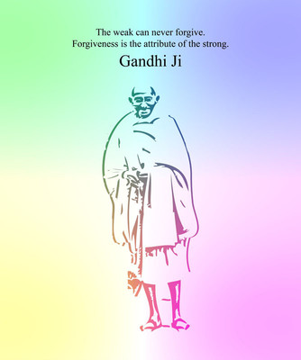 8% OFF on Gandhi - Quote 2 Paper Print