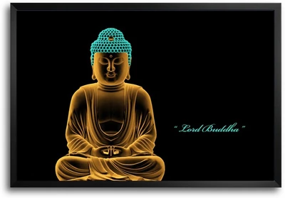 46% OFF on ShopMantra Lord Buddha Laminated Frame Poster Paper Print