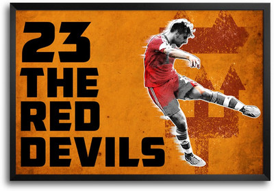 46% OFF on ShopMantra Luke Shaw Footballer Laminated Frame Poster Paper Print