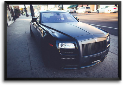 46% OFF on ShopMantra Rolls Royce Platinum Car Laminated Frame Poster Paper Print