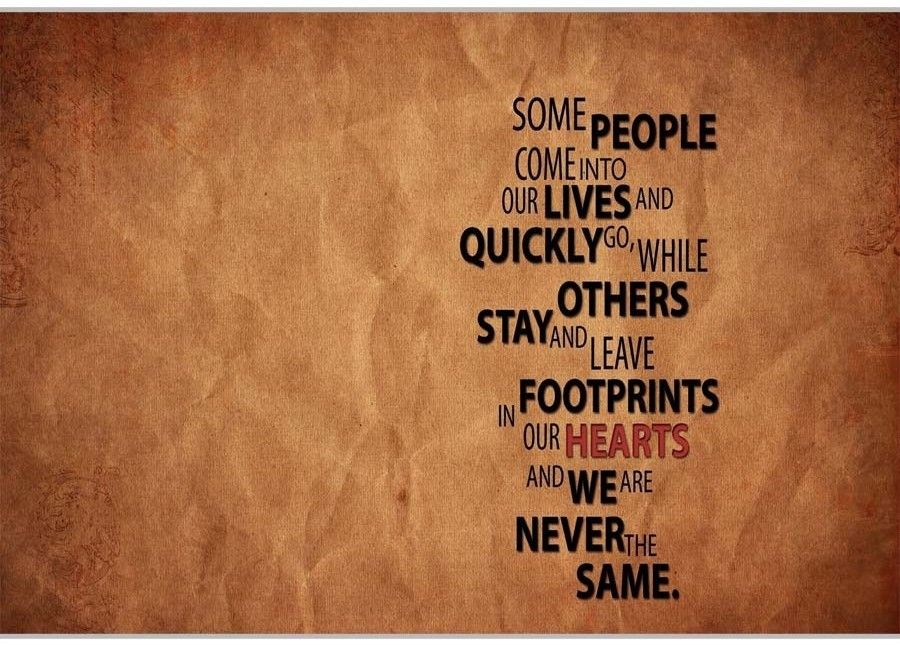 37% OFF on Some People Come Into Our Lives Poster (18 x 12 Inches) by Shopkeeda Paper Print