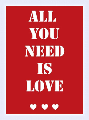 42% OFF on Painting Mantra Framed - All You Need Is Love Paper Print