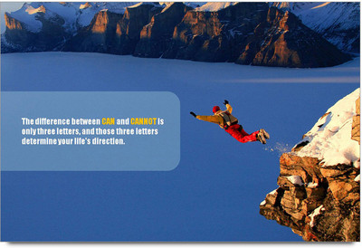 62% OFF on Motivational Quote On Do Anythink Paper Print