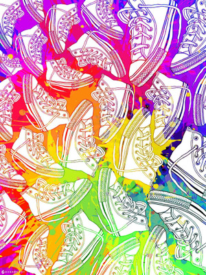 Converse Overload Paper Print