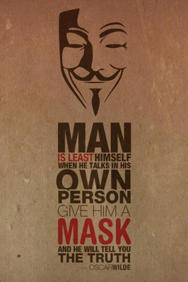 75% OFF on Vendetta Mask Quote Poster Photographic Paper