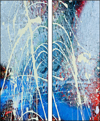 50% OFF on Pixtopper Diptych 99 Canvas Art