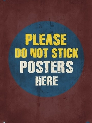 70% OFF on Please Do Not Stick Poster Here 3D Poster