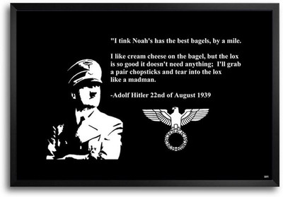 74% OFF on Hitler Quote Fp00004524 Framed Photographic Paper