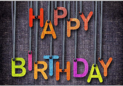37% OFF on Happy Birthday Hanging AlphabetsPoster (18 x 12 Inches) by Shopkeeda Paper Print