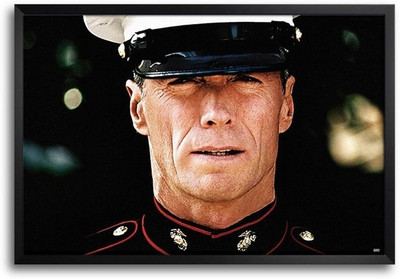 74% OFF on Clint Eastwood Heartbreak Ridge Fp00003985 Framed Photographic Paper