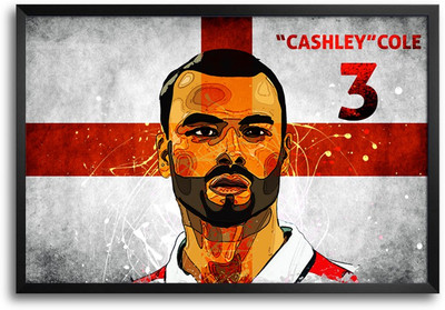 46% OFF on Shopmantra Ashley Cole England Football Laminated Frame Poster Paper Print