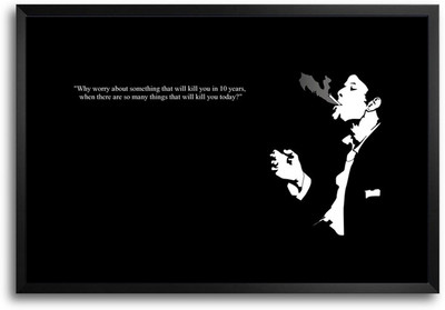 46% OFF on ShopMantra Why Worry Quote Laminated Frame Poster Paper Print