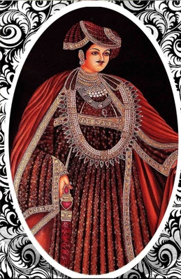 80% OFF on Holicshop Royal Indian King Painting Without Frame Canvas Art