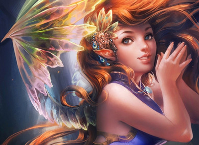 43% OFF on Elite Collection Painting without Frame Fairy (5) (34X22) Canvas Art