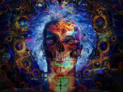 3% OFF on Wonder Images Psychedellic Fusion with Back Framing Canvas Art
