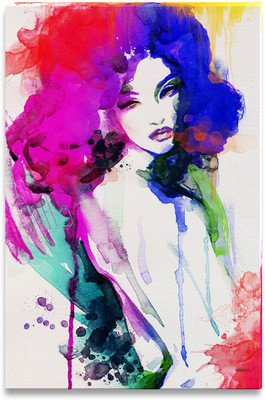 43% OFF on Abstract Woman Portrait Canvas Art