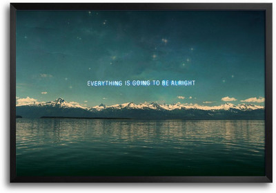 46% OFF on Everything Is Going To Be Alright Typography Design Laminated Framed Paper Print 46% OFF on Everything Is Going To Be Alright Typography Design Laminated Framed Paper Print