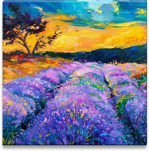 33% OFF on Lavender Fields on Canvas Art