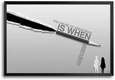 74% OFF on Greatness Quote Fp00004580 Framed Photographic Paper