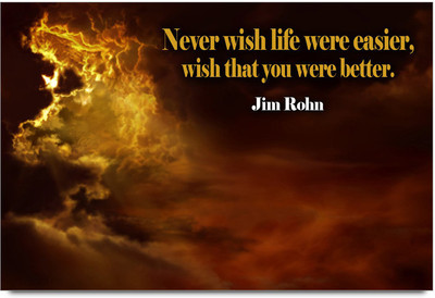 62% OFF on Motivational Quote Of Jim Rohn Paper Print