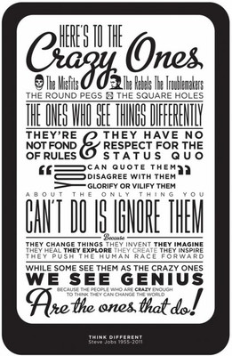 73% OFF on Artmagik Think Different - Steve Jobs Fine Art Print 73% OFF on Artmagik Think Different - Steve Jobs Fine Art Print