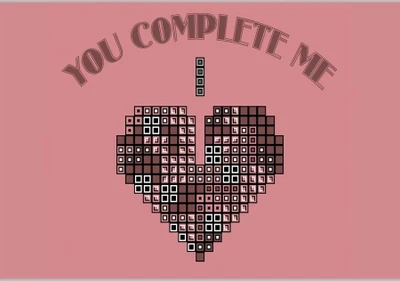37% OFF on You Complete Me Poster (18 x 12 Inches) by Shopkeeda Paper Print