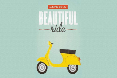 62% OFF on Life Is A Beautiful Ride Poster Photographic Paper