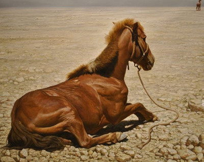 80% OFF on Holicshop Horse Canvas Pianting without Frame Canvas Art